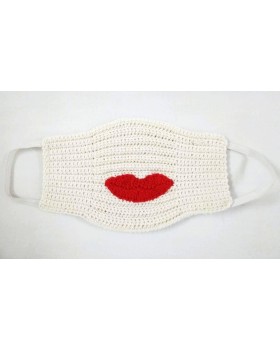 Happy Threads Handmade Kids Crochet Masks with Lips Motif